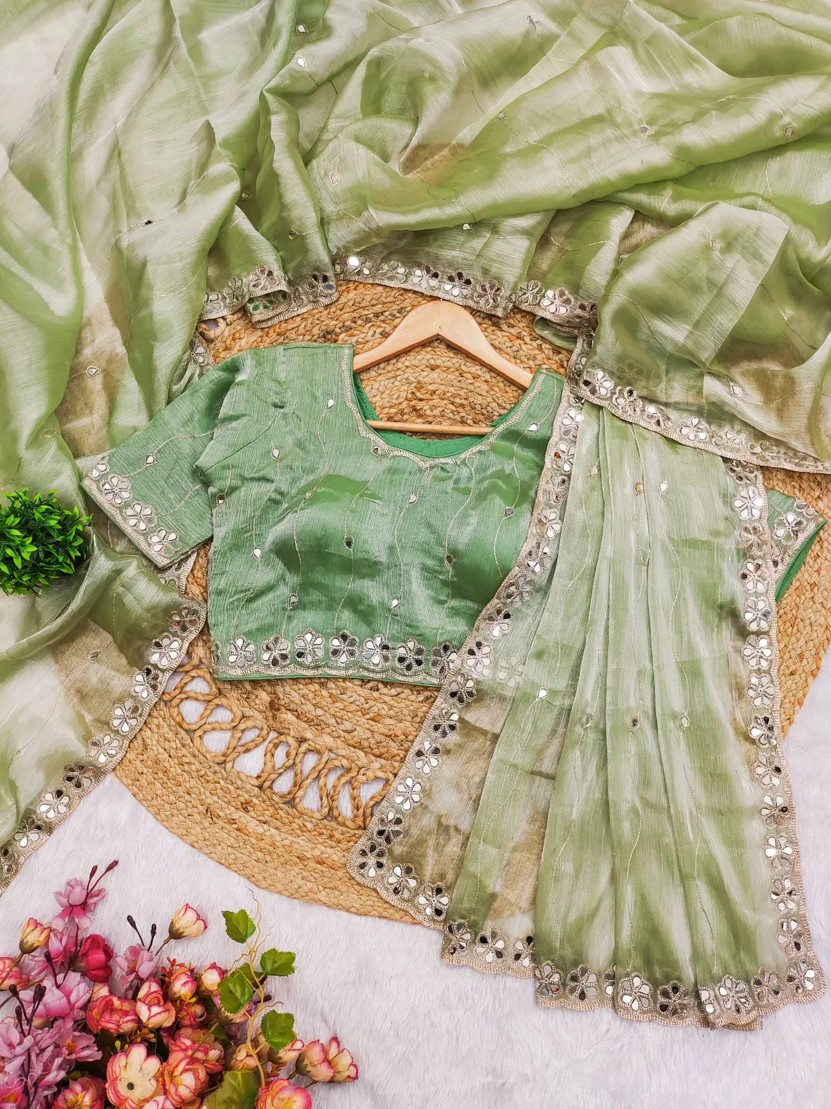 Party wear saree - Image 10 in Surat